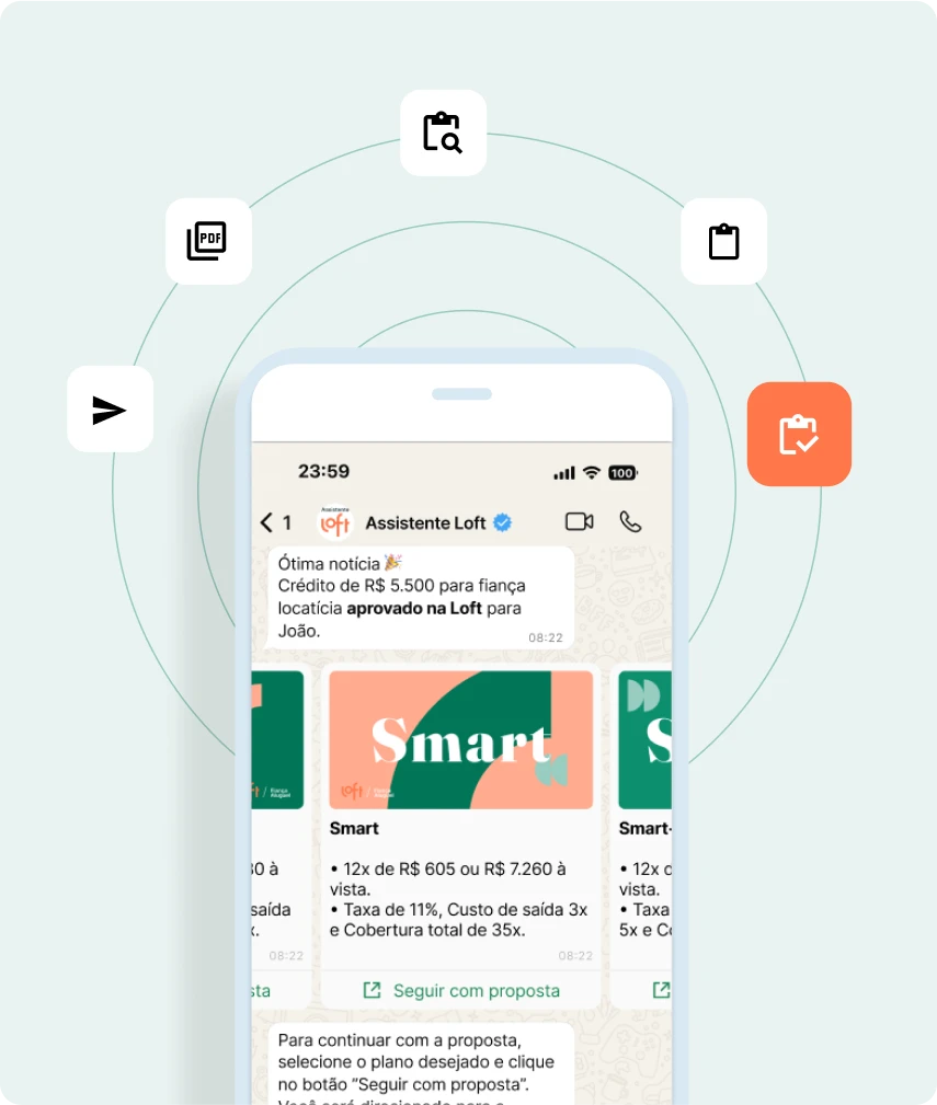 Imagem sobre assistente de IA da Loft no WhatsApp: simula financiamentos, analisa crédito e integra com CRM 24h